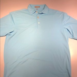 Peter Millar Golf Polo, Medium, Blue